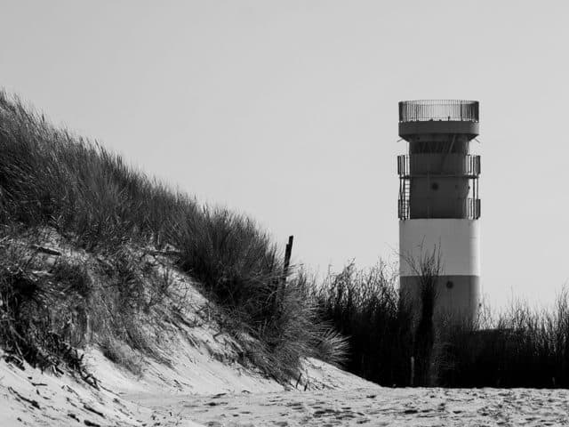 Helgoland Düne Leuchtturm Schwarz/Weiß