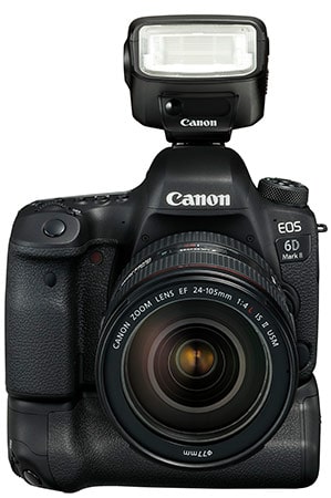 Canon EOS 6D Mark II plus Flash and Grip