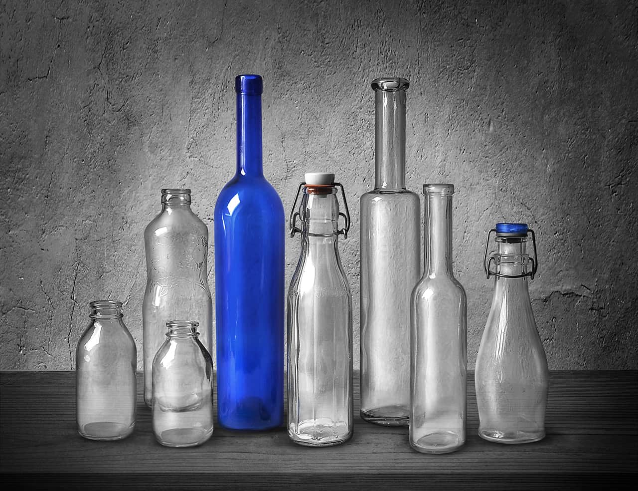 Bodo Kühle, „Blue Bottles“, Olympus OM-D E-M1