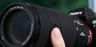 Sony FE 100 - 400mm F5.6-8